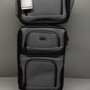 U.S. Traveler Rio Rugged Fabric Expandable Carry-on Luggage, Grey, Set