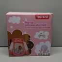 Baby Ball Pit for Toddler with 50 Balls, Pop Up Princess Tent with Star Lights for 1 2 3 Year Old Birthday Gift, 12-18 Months Baby Girl Toys with Carrying Bag, Indoor&Outdoor Play Tent for Kids (Pink)