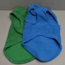 2 Pieces Fleece Dog Sweater Vest Winter Warm Puppy Sweaters for Small Dogs Male Female Fall Pullover Dog Clothes with D-Ring Soft Puppy Outfit Coat (Blue,Green, Large)