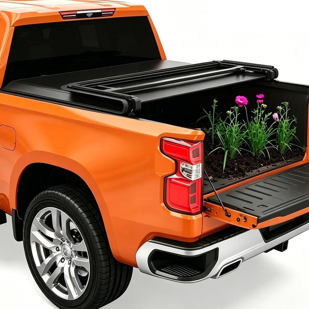 5ft Soft Tri Folding Tonneau Cover for Honda Ridgeline 2017-2026