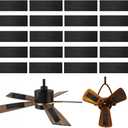 20 Pack Ceiling Fan Filters for Blades - Ceiling Fan Air Purifier Pads - Activated Coconut Carbon Ceiling Fan Filter Accessories Dust Catcher