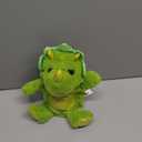 Hopearl Talking Dinosaur Repeats What You Say Nodding Electric Interactive Animated Toy Speaking Plush Buddy Gift for Toddlers, Green, 8''