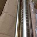 Double Curtain Rods with Aluminum End Cap and Full Surround Brackets,1"Front and 5/8" Back Rod,Adjustable between 72 to 144 Inches (6-12 Feet), Warm Gold Double Window Drapery Rod