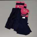 SUMONA 6 Pairs Women Opaque Stretchy Spandex Knee High Trouser Socks (9-11, Navy)