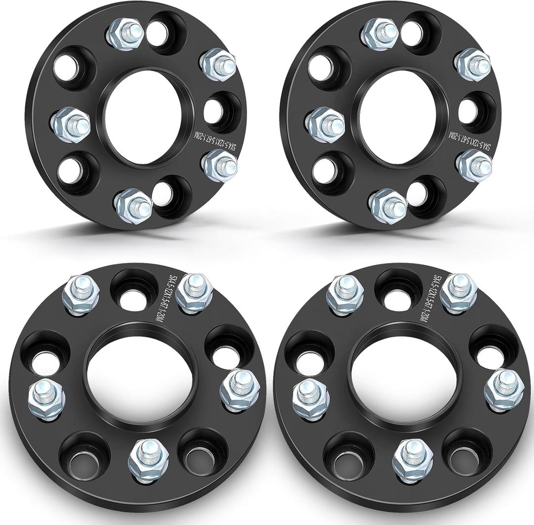 OCPTY 5x4.5 to 5x4.5 Wheel Spacers Adapters 20mm Real Forged Spacers with 12x1.5 ThreadSize 67.1mm Hub Bore Wheel Adapters 5x114.3mm to 5x114.3mm fits 2011-2014 for 200 4PCS