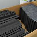 50 Pack Black 12 "X 12 "X1" Acoustic Panels Studio Soundproofing Foam Wedge Tiles,