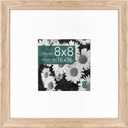 MCS Studio Gallery Classic 16x16 Picture Frame Natural Woodgrain Engineered Wood, Vertical & Horizontal Wall Hanging Large Picture Frame for Photos, Posters & Art Prints (1-Pack), 8x8