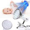 Portable Blue Light lamp for Newborns wavelength 460nm 18 LEDLight creat Nursery or in Home to Helping Jaundice Body EliminateRestore Skin to whiten Light Therapy