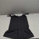 SHAPERX Shapewear for Women Tummy Control Open Bust Thigh Slimmer Body Shaper (Large, Black-(underbust))