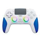 IWGAME Wireless Controller for PS-5/PC, Hall Effect Joysticks & Triggers, Gaming Controller with Programmable/Remap/Turbo/LED Light Functions, 3.5MM Headphone Jack, Dual Vibration,White