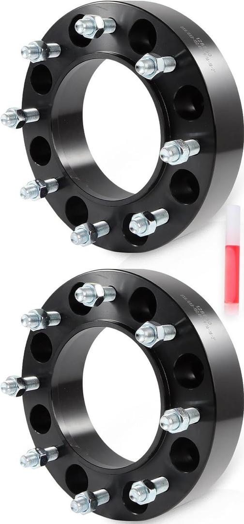 OCPTY 2pcs 2" 8x8 Wheel Spacers 9/16" Studs for Bobcat Case CAT Skid Steer Loader Wheel Spacers