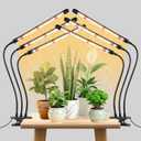 SDOVUERC 3Head Plant Lights, 2 Pack Grow Lights .3/9/12H, 3 Switch Modes, 10 Level Dimmable Brightness