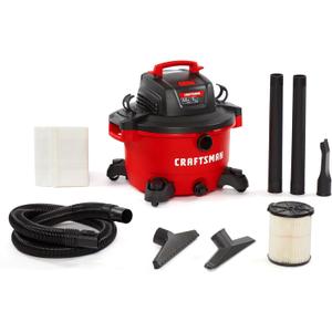 CRAFTSMAN CMXEVBE17594 12 Gallon 6.0 Peak HP Wet Dry Vac, Portable Shop Vacuum Wet and Dry with Filter, Dust Bag, Hose and Attachments for Home Projects & Renovations