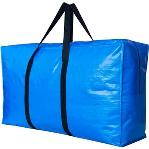 Extra Large Storage Duffle Bag for Travel, Black Oversized Giant Big Traveling Duffle Bag (XX-Large-42"(L) X 13.5"(W) X 23"(H), PE Blue)