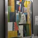 La Pastiche Man with Guitar with Magnesium Silver Frame, 29.25" x 41.25"
