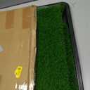 Dog Grass Pad with Tray, 35x23in Dogs Potty Tray with 2-Pack Replacement Artificial Grass and 2 Washable Reusable Pee Pads ,Dog Litter Box for Pet Training,Indoor Portable Pottys Pet Toilet