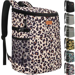 Camping Cooler Backpack 30 45 Cans, Soft Backpack Coolers Insulated Leak Proof Travel Cooler Bag Waterproof Lunch Picnic Beach Work Trip Thermal Bag Drink Beverage Beer Bag Cooler
