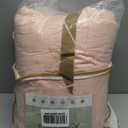 ROSGONIA Oversized King Comforter Blush, 3pcs(1 Comforter & 2 Pillowcases) Lightweight Oversized King Comforter Sets Bedding Blanket Quilts