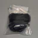 Miss U Hair Men's Black Short Wavy Wig and Fake Mustache Middle Part Funny Retro Cosplay Party Wig