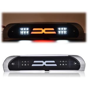 GRAND ORANGE LED 3rd Brake Light Compatible With Dodge Ram 2002 2003 2004 2005 2006 2007 2008 2009, Third Cargo High Mount Stop Lights,Smoky Lens Black Housing Type X