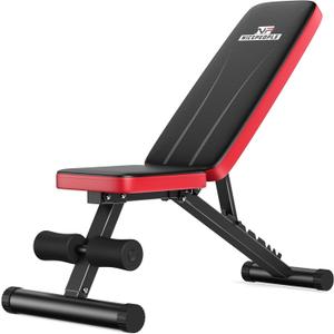 Basic Weight Bench for Home Gym, Foldable Workout Bench with 8 Backrests, 660LBS Weight Capacity Adjustable Bench
