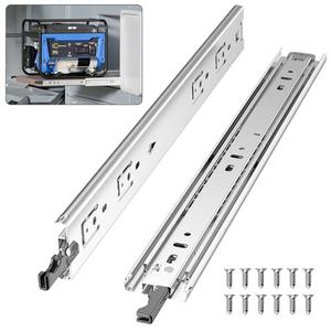PHWALK 1 Pair 22 Inch 150 Lb Heavy Duty Drawer Slides with Lock Full Extension Ball Bearing Cabinet Telescoping Sliding Rails Tool Box Runners Tracks Glides Side Mount pack of 2