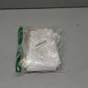 PerKoop 50 Pcs Baptism Satin Gift Bags with Drawstring 4 x 6 Inch Religious Gift Bags Cross Candy Jewelry Pouches for Baptism Christmas Nativity First Communion Party Favor(White)