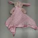 Pro Goleem Loveys for Babies Bunny Security Blanket Baby Girl Gifts Newborn Soft Pink Lovie for Infant and Toddler Snuggle Toy Stuffed Animal, Pink 16 Inch