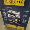 Ninja Luxe Café 3-in-1 Espresso, Drip Coffee and Cold Brew Machine | Intergrated Coffee Grinder, Milk Frother, Assisted Tamper & Built-In Espresso Accessory Storage | Stainless Steel | ES601