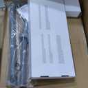 Stainless Steel Utility Sink with Retractable Hot & Cold Faucet, 47.2" Free Standing Single Bowl Sink with Drainboard for Kitchen, Laundry Room, Garage, Farmhouse (Silver)