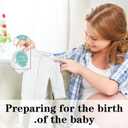 2 x Whaline 7Pcs Blue Baby Closet Size Dividers Clear Acrylic Hanger Clothes Organizers Newborn to 24 Month Infant Wardrobe Separators for Home Nursery Baby Clothes, 3.5 x 7 Inch