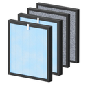 HSP001 Replacement Filter Compatible with HATHASPACE HSP001 Smart Air Purifiers, 4 Stages Filtration with H13 True HEPA and Activated Carbon Pre-Filter, 2 Pack