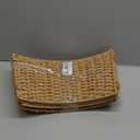 36in Large Christmas Tree Collar - Woven Hyacinth Tree Collars for Artificial Trees - Rattan Rustic Farmhouse Basket for Tree Base Cover with Cord Cut-Out for 7.5ft 9ft 10ft Tree (Natural)