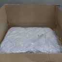 Oudain Chair Slip Covers with Skirt Wedding Long Stretch Spandex Dining Chair Cover Protectors Removable and Washable for Hotel and Wedding Ceremony(White,60 Pieces)