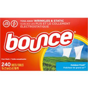 Bounce Fabric Softener Sheets, Outdoor Fresh Scent, 240 Count