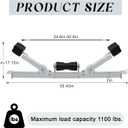 Boat Trailer Rollers Large Load Capacity Boat Trailer Parts Bottom Support Bracket Boat Trailer Accessories Steel Adjustable Support Bracket for Boats Small Motors Sailing Boats, 1102 Lbs