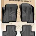 Automotive Floor Mats Fit for 2007-2012 Dodge Caliber / 2007-2017 Jeep Patriot/Compass Old Body Style (1st Generation), Floor Liners Original for 1st and 2nd Row All Weather Guard Floor Mat