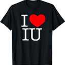 I Love (Heart) IU T-Shirt, Medium