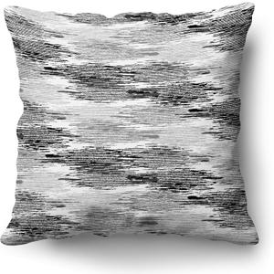 Americanflat 18x18 Throw Pillow with Sewn-in Insert - All-in-One Decorative Pillows - No Cover Needed - Soft and Durable Cushion for Bed or Sofa - Polyester - Black, Grey and White