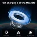 OHLPRO for MagSafe Car Mount Charger iPhone Wireless Car Charger, Stick on Dashboard Magnetic Phone Holder Mount for iPhone 17 Pro Max 16 15 14 Series, 15W Fast Charging, Aluminum Shell