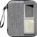 Card Case for Yoto cards 120 Pockets, Large Capacity Portable Folder with 2 Zipper and Carry Strap, Card Binder Holder with Sleeves for Travel (Grey)