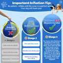 Happypaw 3.0 Upgrade 25'' Herding Ball for Dogs – Enhanced Chew Resistance & Heavy-Duty Material,Dog Toy Agility Equipment for Australian Shepherds,Collies,Includes 5 Repair Patches