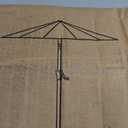 JEAREY 9FT Outdoor Patio Umbrella Outdoor Table Umbrella with Push Button Tilt and Crank, Market Umbrella 8 Sturdy Ribs UV Protection Waterproof for Garden, Deck, Backyard, Pool (Peacock Blue)