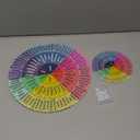 Ferraycle 2 Pack 12 Inch 6 Inch Feelings Wheel Aluminum Round Mood Therapy Emotions Wheel Mental Health Social Work Feelings Poster Sign for Office(Bright Colors)