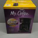 Mr. Coffee 12-Cups Automatic Drip Coffee Maker, Stainless Steel and Black (2176620)
