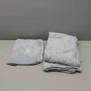 BEDELITE Travel Blanket with Bag, Ultra-Soft Jacquard Fleece Blanket with Luggage Sleeve & Backpack Clip, Airplane Blanket Travel Essentials, Blue (40"x65")