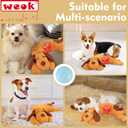 WEOK Heartbeat Puppy Toy, Comfort Cuddler Pillow, Dog Anxiety Relief Calming Aid,Heartbeat Stuffed Toy for Dogs,Puppy Heartbeat Toy Sleep Aid,Dog Heartbeat Toy for Pet