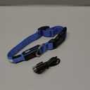 YFbrite Ultra Light Adjustable LED Dog Collar, Light up Dog Collars Rechargeable Glowing in The Dark Collars Visiblity & Safety for Small, Dogs (Blue, Small)