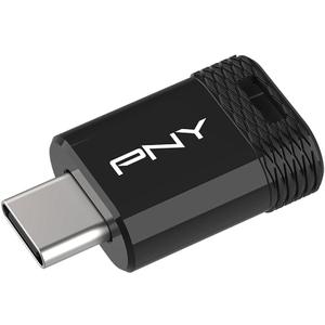 PNY Elite-X Fit Type-C 256GB USB 3.2 Flash Drive – Up to 200MB/s Read, Up to 100MB/s Write, Advanced Performance, Convenient Portable Data Storage, Ultra Compact Fit Design, Type-C Connector
