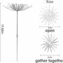 Metal Flowers - Unique Dandelion Design Outdoor Garden Stakes, Durable Weather-Resistant Steel, Easy Installation, Large Yard Art for Plants and Small Decorations, Ideal for Garden Enthusiasts